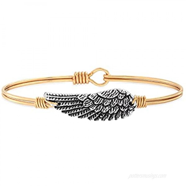 Luca + Danni | Angel Wing Bangle Bracelet For Women Made in USA