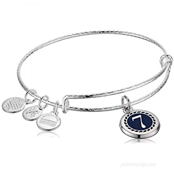 Alex and Ani Color Infusion Numerology Seven EWB SS Shiny Silver One Size (A20EBNUM7SS)