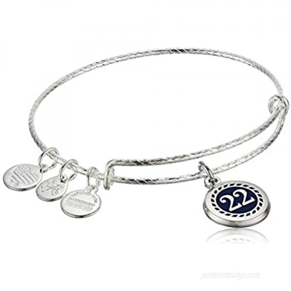 Alex and Ani Color Infusion Numerology Twenty Two EWB SS Shiny Silver One Size (A20EBNUM12SS)