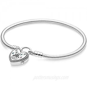 Disney Parks Castle Padlock Charm Bracelet by Pandora (9.1) 9.1 Inches