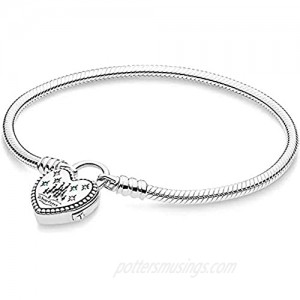 DisneyParks Castle Padlock Charm Bracelet by Pandora (9.1) 7.1 Inches