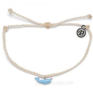 Pura Vida Gold or Silver Narwhal Bracelet - 100% Waterproof Adjustable Band - Plated Brand Charm