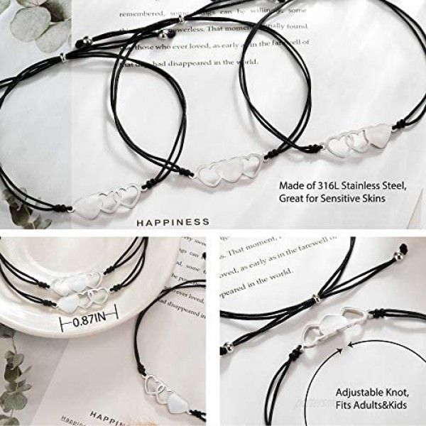 Tarsus Upgraded 2/3Pcs Unbiological Sister Bracelets Matching Bff Friendship Soul Sister Gifts from Sister for Women Girls