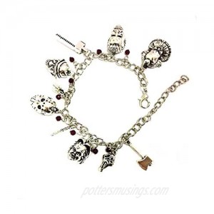 Blingsoul TV Movies Show Charm Bracelet - Valentines Merchandise Costume Horror Jewelry Gifts for Women