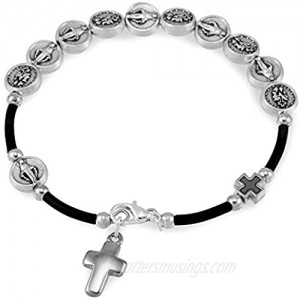 Miraculous Beads Rosary Bracelet with Cross
