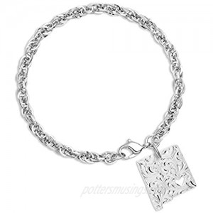 Montana Silversmiths I Heart State Charm Bracelet  Made in The USA