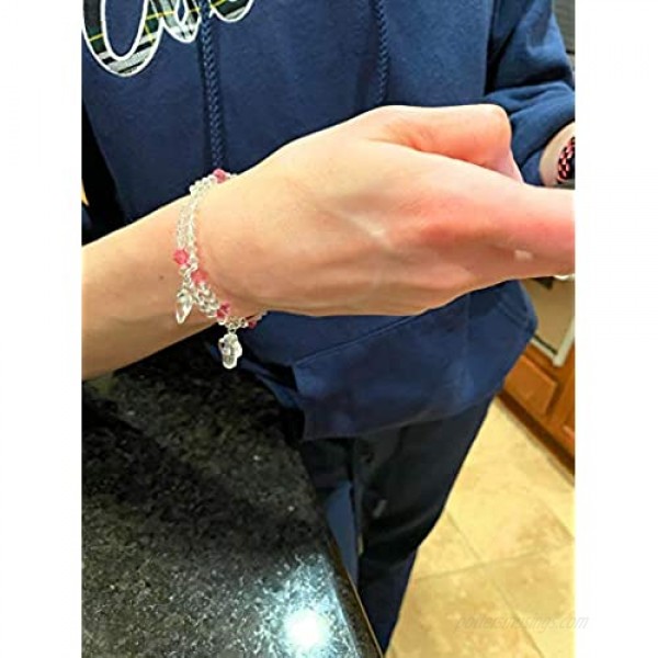 Rosary Bracelet Made with Swarovski Crystals – Elegant and Classy - Hand Made in The USA - Beautifully Presented in a Gift Box - One Size fits All