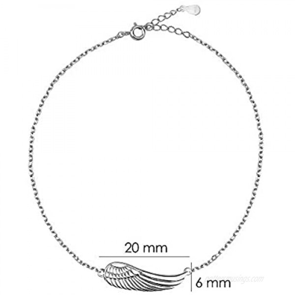 Sofia Milani - Women's Bracelet 925 Silver - Feather Wing Pendant - 30135