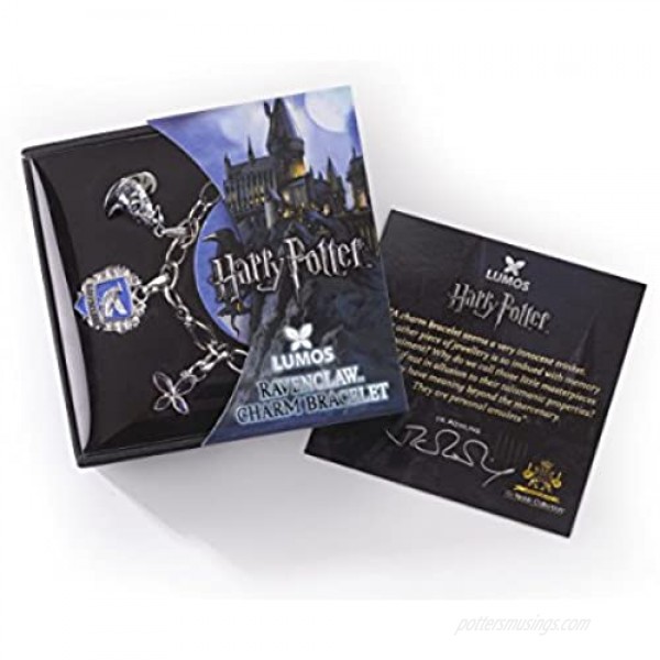 The Noble Collection Lumos Harry Potter Ravenclaw Charm Bracelet