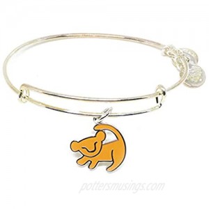 Alex and ANI Disney Parks The Lion King Simba Bangle - Charm Bracelet Jewelry Gift (Silver Finish)