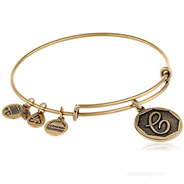 Alex and Ani Initial Expandable Wire Bangle Bracelet 2.5