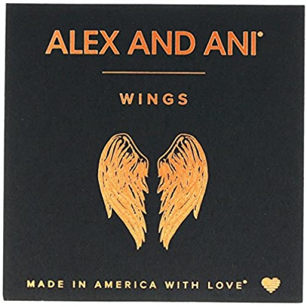 Alex and Ani Path of Symbols Wings Set of 2 Expandable Wire Bangle Charm Bracelet