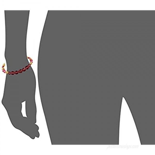 Alex and Ani Swarovski Beaded Rouge Expandable Wire Bangle Bracelet