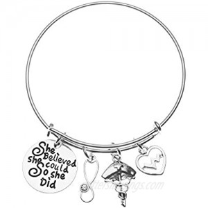 Infinity Collection Nurse Bracelet  Nurse Charm Bracelet Makes Perfect Nurse Gifts