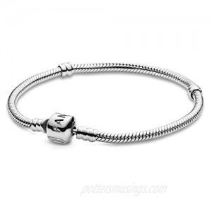 Pandora Jewelry Iconic Moments Snake Chain Charm Sterling Silver Bracelet