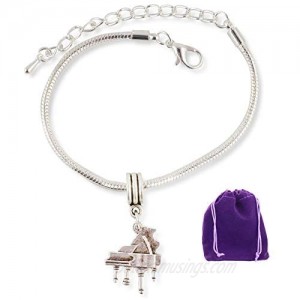 Piano Bracelet | Jewelry Gifts Music Themed Charm Accessories Stuff Gift for Kids Men Women Teacher Student Pianist Decor