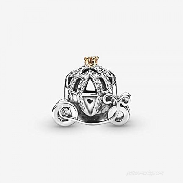 Annmors Pumpkin Charms fits Pandora Charms Bracelets 925 Sterling Silver-Lucky Charm for Woman Girl Jewelry Beads Gifts for Women Bracelet&Necklace