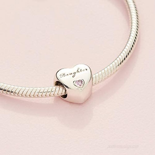 Pandora Jewelry Daughter's Love Cubic Zirconia Charm in Sterling Silver