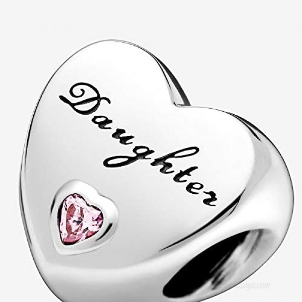 Pandora Jewelry Daughter's Love Cubic Zirconia Charm in Sterling Silver