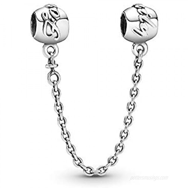 Pandora Jewelry Family Forever Safety Chain Sterling Silver Charm