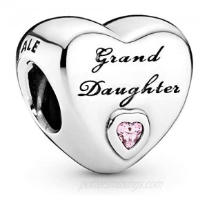 Pandora Jewelry Granddaughter's Love Cubic Zirconia Charm in Sterling Silver