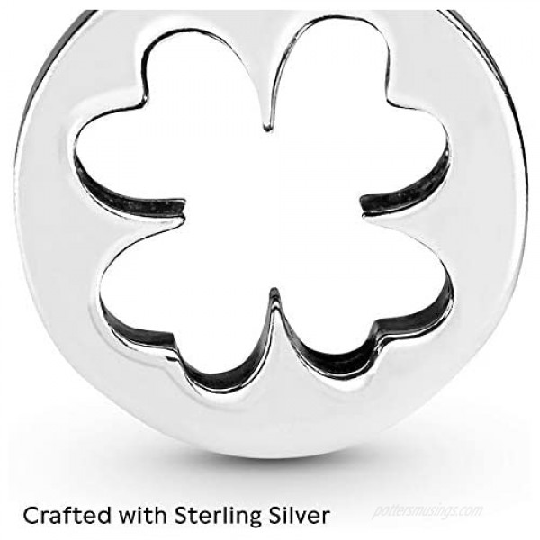 Pandora Jewelry Luck and Courage Four-Leaf Clover Sterling Silver Charm