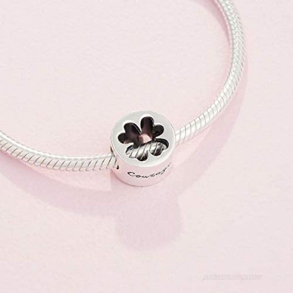 Pandora Jewelry Luck and Courage Four-Leaf Clover Sterling Silver Charm