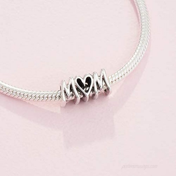 Pandora Jewelry Mom Script Sterling Silver Charm
