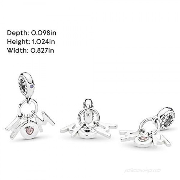 Pandora Jewelry Perfect Mom Crystals Charm in Sterling Silver