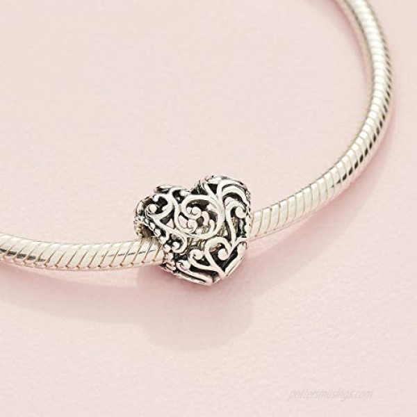Pandora Jewelry Regal Heart Sterling Silver Charm