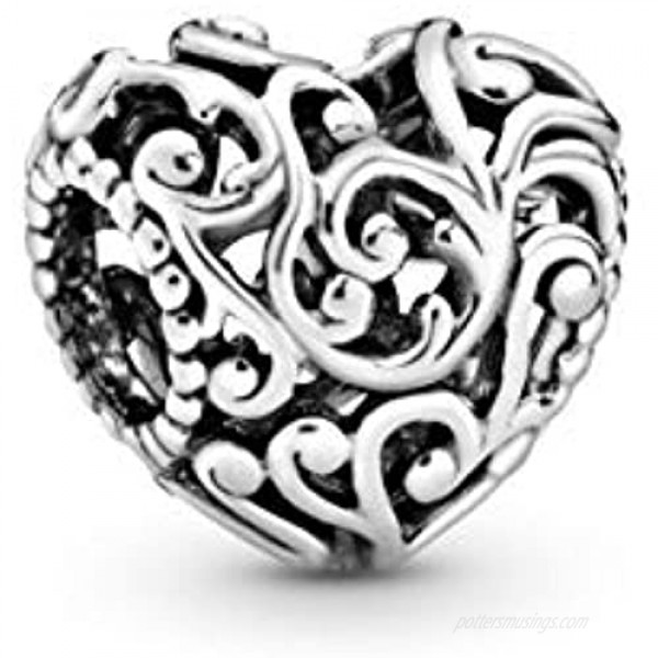 Pandora Jewelry Regal Heart Sterling Silver Charm