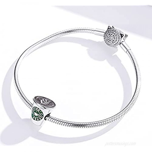 WOSTU 925 Sterling Silver Cute Charms for Bracelets for Women Girls Daughter Fit Pandora Bracelet