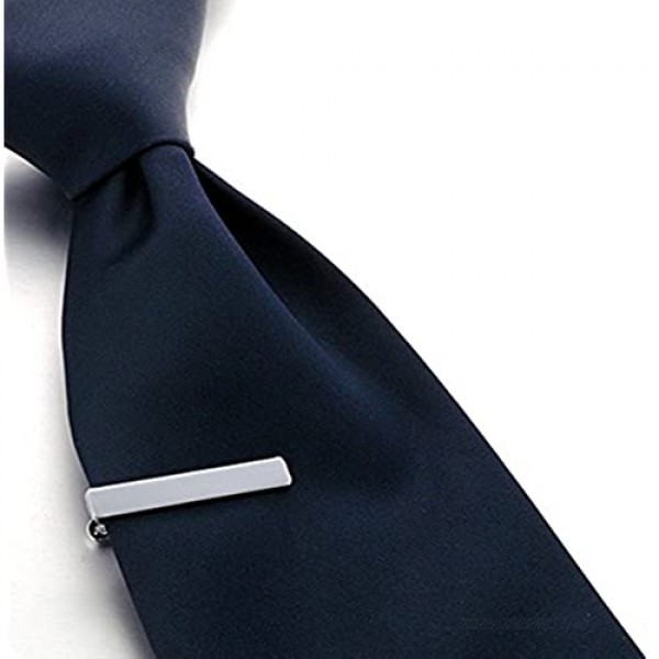 AnotherKiss Men's Fashion Alloy Metal 1.5 Skinny Tie Clip - 3 Pcs Set
