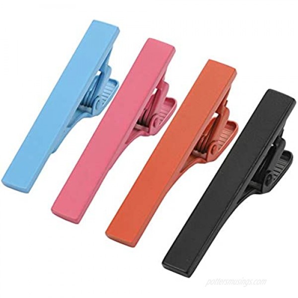 Dannyshi Mens Fashion Skinny Tie Clips Set Mini Tie Bar Clip Multiple Colors