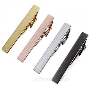 HAWSON 2 inch Tie Clip for Men in 1pcs/ 3pcs/4 pcs  Tie Bar Clip for Men's Skiny Necktie  Tie Pin Clip Gift Set for Working