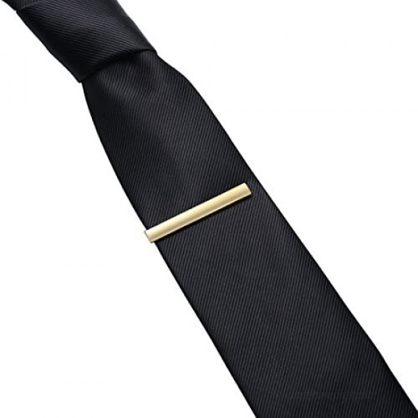 HONEY BEAR Mens Tie Clip Bar for Normal Size Steel Business Wedding Gift 5.4cm