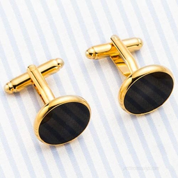 Lenias Tie Clip and Cufflink Set for Mens Wedding Business Classic Silver Gold Cufflinks Tie-Clips Men Shirts with Gift Box Fashion Simple Assorted Elegant Designs Accessories