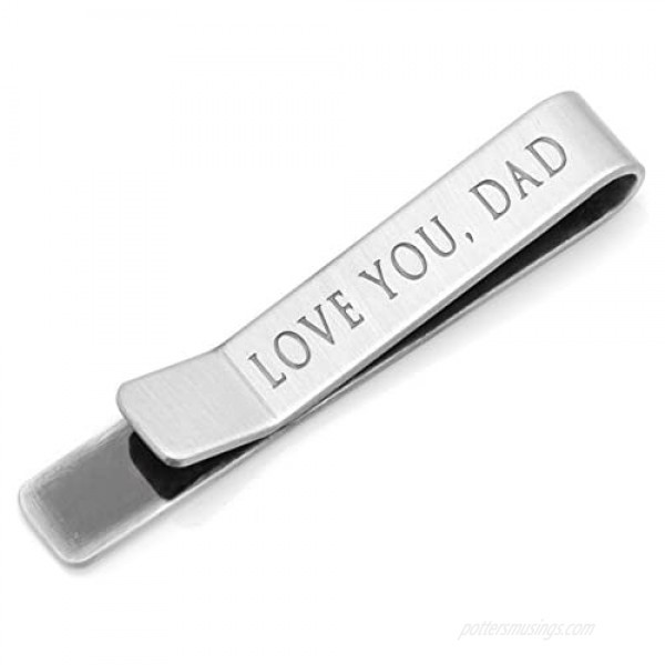 Love You Dad Hidden Message Tie Bar