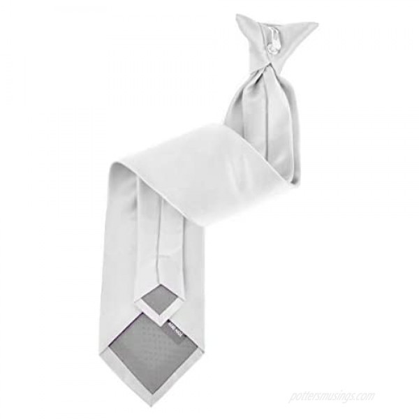 Men's Poly Solid Clip On Tie
