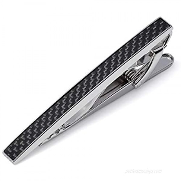 Tateossian D-Shape Tie Clip Black