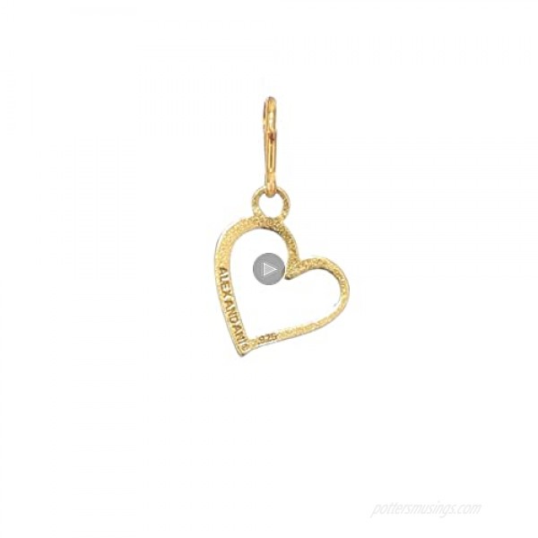 Alex and Ani Women's Heart Charm 14kt Gold Plated Expandable