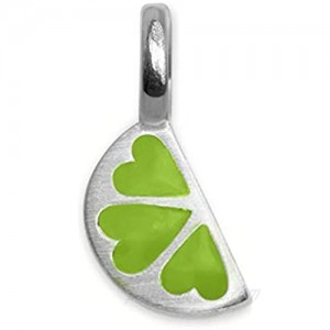Alex Woo Sterling Silver Mini Addition Lime Charm Green 0