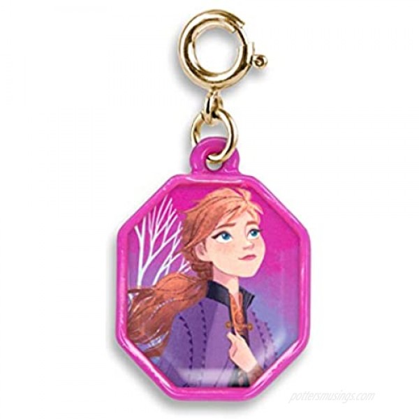 CHARM IT! Charms for Bracelets and Necklaces - Gold Glitter Anna Charm | Frozen II
