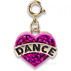 CHARM IT! Charms for Bracelets and Necklaces - Gold Glitter Dance Heart Charm