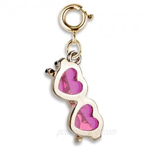 CHARM IT! Charms for Bracelets and Necklaces - Gold Heart Sunglasses Charm