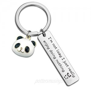 Funny Keychain Animal Lover Gift Panda Lover Gift Cute Panda Gift Panda Keychain