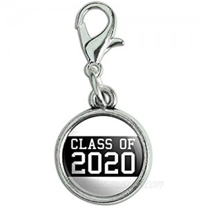 Graphics and More Antiqued Bracelet Pendant Zipper Pull Charm with Lobster Clasp Graduation Graduating Class of