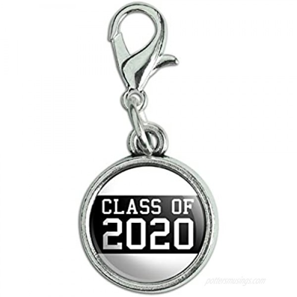 Graphics and More Antiqued Bracelet Pendant Zipper Pull Charm with Lobster Clasp Graduation Graduating Class of