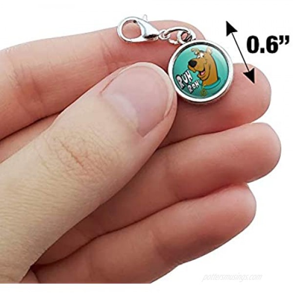 GRAPHICS & MORE Scooby-Doo Ruh Roh Antiqued Bracelet Pendant Zipper Pull Charm with Lobster Clasp