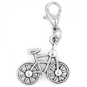 It's All About...You! Bicycle Clip on Charm Perfect for Necklaces and Bracelets 100Ai